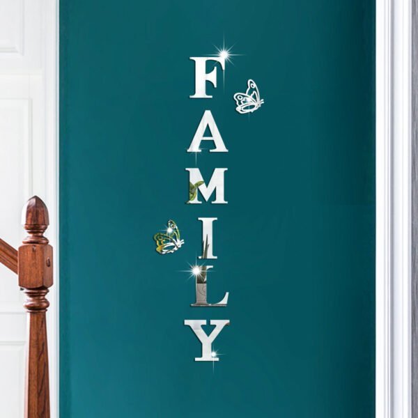 FAMILY Butterfly Acrylic Wall Stickers