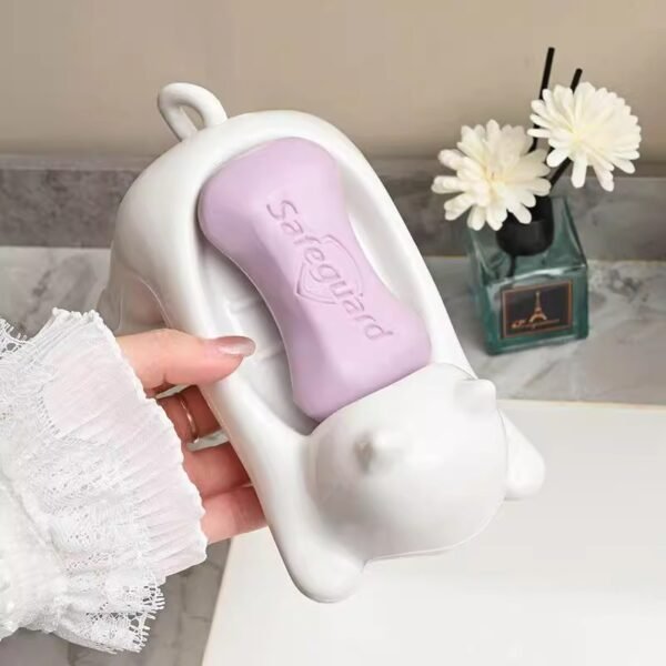 Cute Cat Draining Soap Holder - Image 3