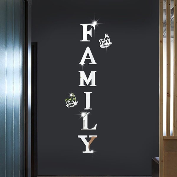 FAMILY Butterfly Acrylic Wall Stickers - Image 2