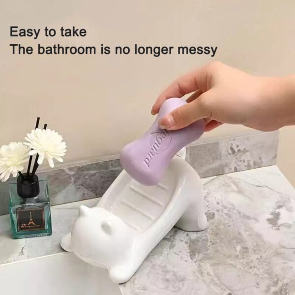 Cute Cat Draining Soap Holder - Image 2