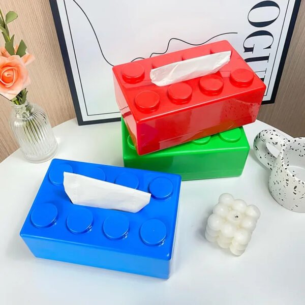 Building Block Shaped Tissue Box Wall-Mountable - Image 10