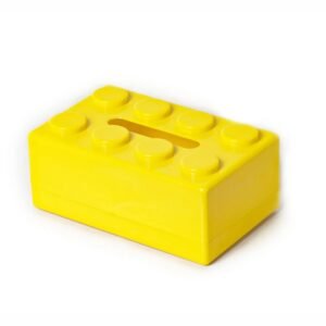 Building Block Shaped Tissue Box Wall-Mountable