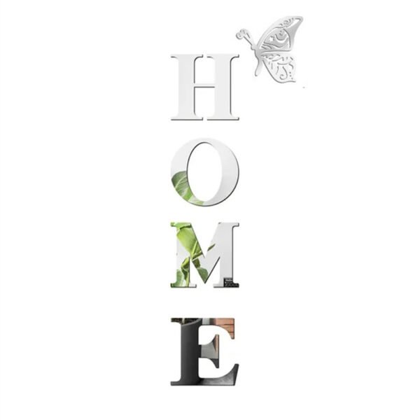 HOME Butterfly Acrylic Mirror Wall Stickers - Image 6