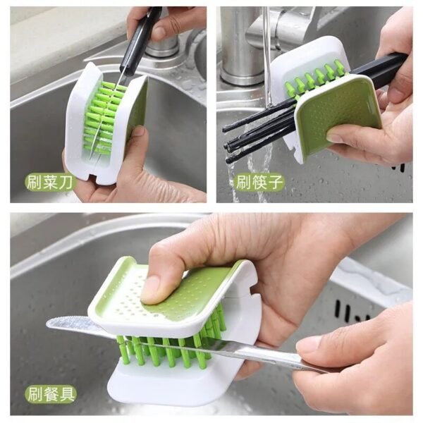 U-Shaped Knife And Fork Cleaning Brush - Image 3