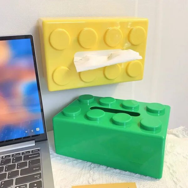 Building Block Shaped Tissue Box Wall-Mountable - Image 8