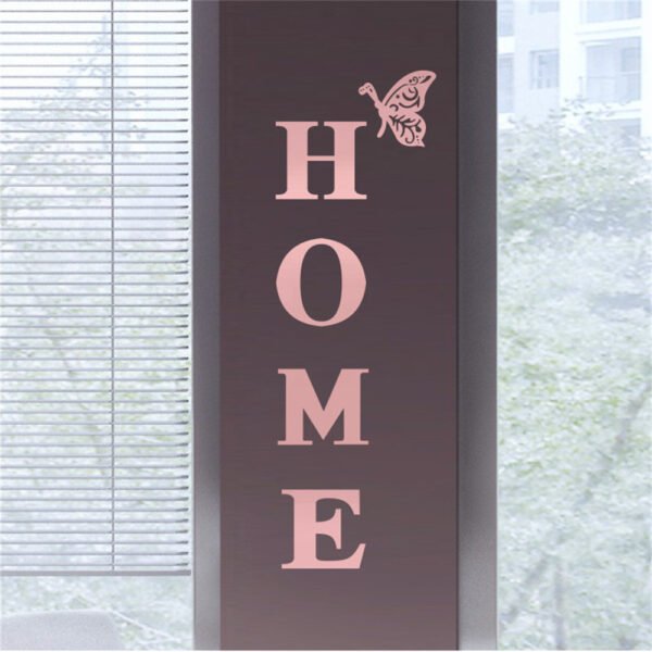 HOME Butterfly Acrylic Mirror Wall Stickers - Image 12