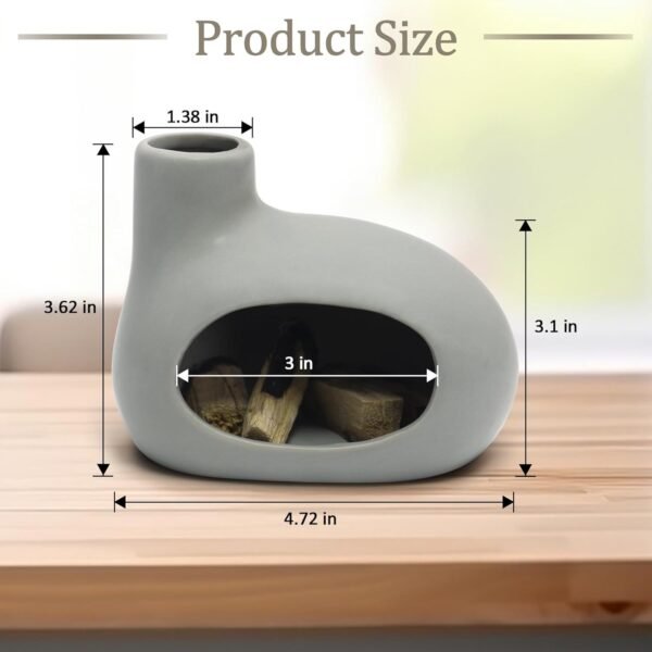 Ceramic Incense Burner with Palo Santo and Sage - Image 6