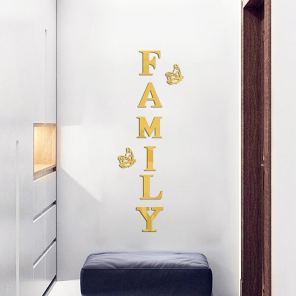 FAMILY Butterfly Acrylic Wall Stickers - Image 3