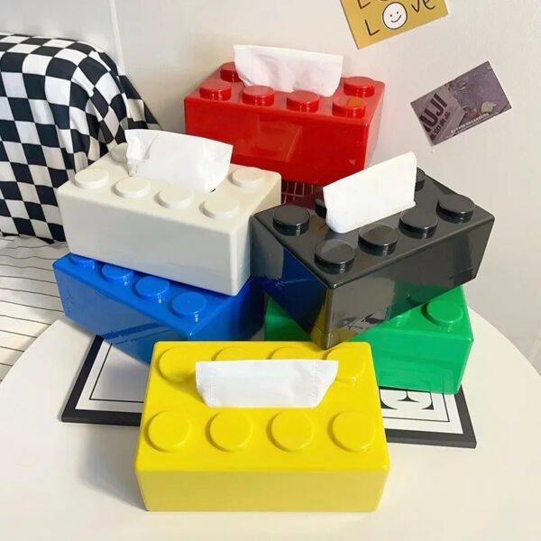 Building Block Shaped Tissue Box Wall-Mountable - Image 11