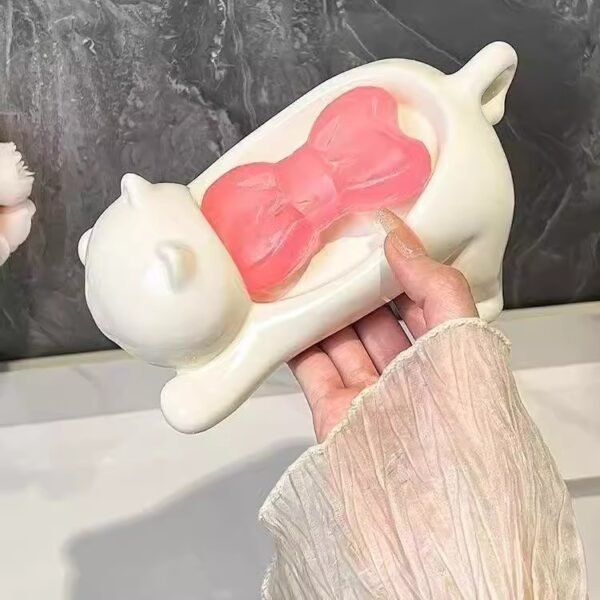 Cute Cat Draining Soap Holder - Image 5